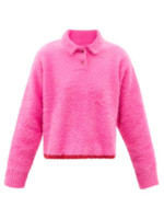 Pull col boutons rose Neve Jacquemus