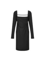 Robe 'La robe Cerro' noire en laine La Montagne Jacquemus