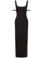 Robe 'La robe Valdu' noire en laine Jacquemus