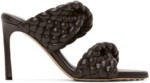 Sandales à talons hauts brunes Intrecciato Curve Bottega Veneta