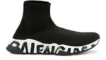 Sneakers Speed ​​Graffiti noir Balenciaga