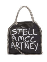 X Ed Curtis Falabella mini faux-leather black tote bag Stella McCartney