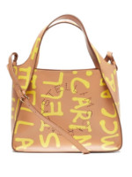 X Ed Curtis graffiti-logo faux-leather tote bag Stella McCartney