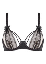 8 Soutien-gorge noir à armatures en résille avec dentelle Agent Provocateur via DeBijenkorF
