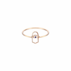 Bague Hamsa Sapphire Kismet by Milka