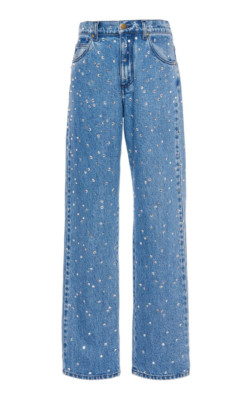 Jean high rise droit avec détail strass Philosophy