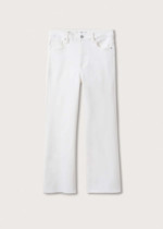 Jean bootcut taille haute blanc Mango