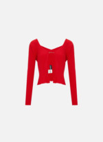 La maille Pralù longue rouge Jacquemus