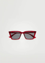 Lunettes de soleil monture plastique rouge Mango