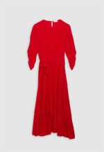 Robe longue en viscose rouge Claudie Pierlot