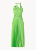 Robe midi sans manches Noelia avec plis vert Sandro