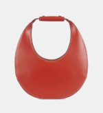 Sac besace Moon cuir rouge Staud