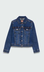 Veste en jean slim bleu Stradivarius