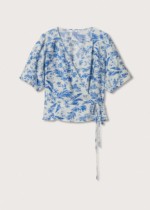 Blouse cache-cœur imprimée mango