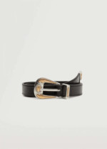 Ceinture boucle gravée mango