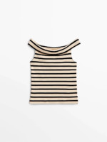 top-col-rayé-bateau-massimo-dutti