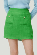 jupe-vert-tweed-storets